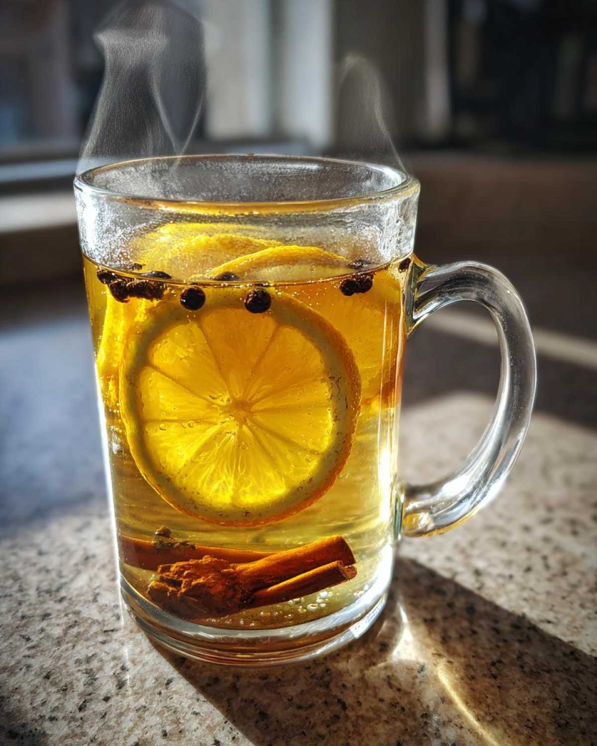 Spiced Ginger Honey Tea with Lemon - detail 3