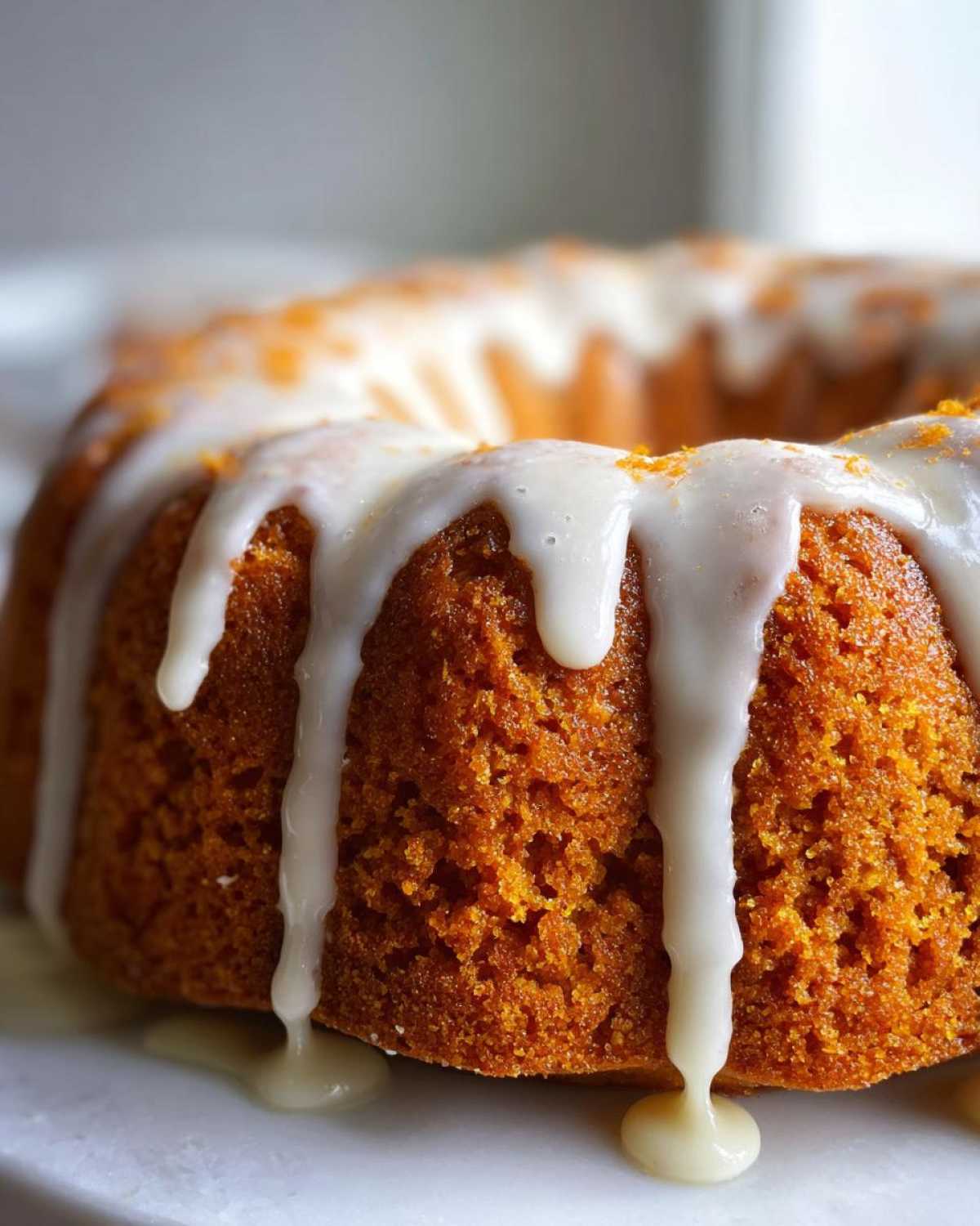 Spiced Pumpkin Bundt Cake with Glaze - detail 2