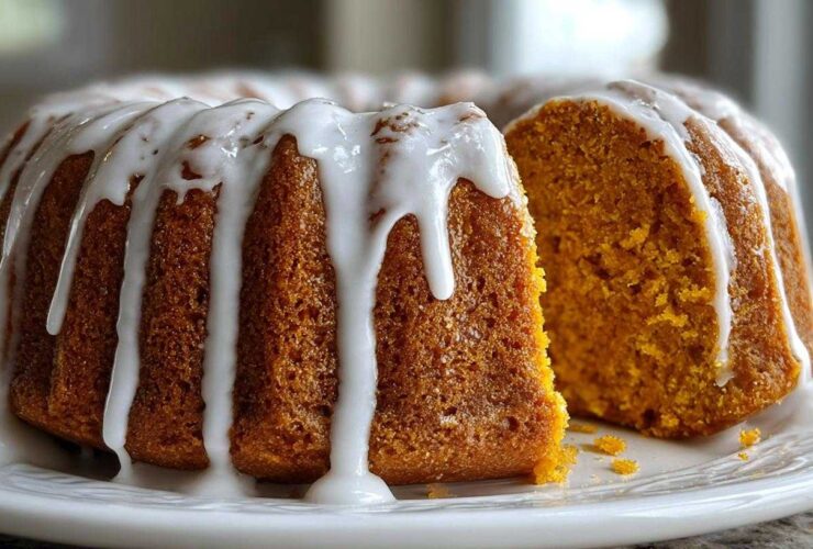 Spiced Pumpkin Bundt Cake with Glaze