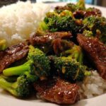 Spicy Beef and Broccoli Stir-Fry with Rice