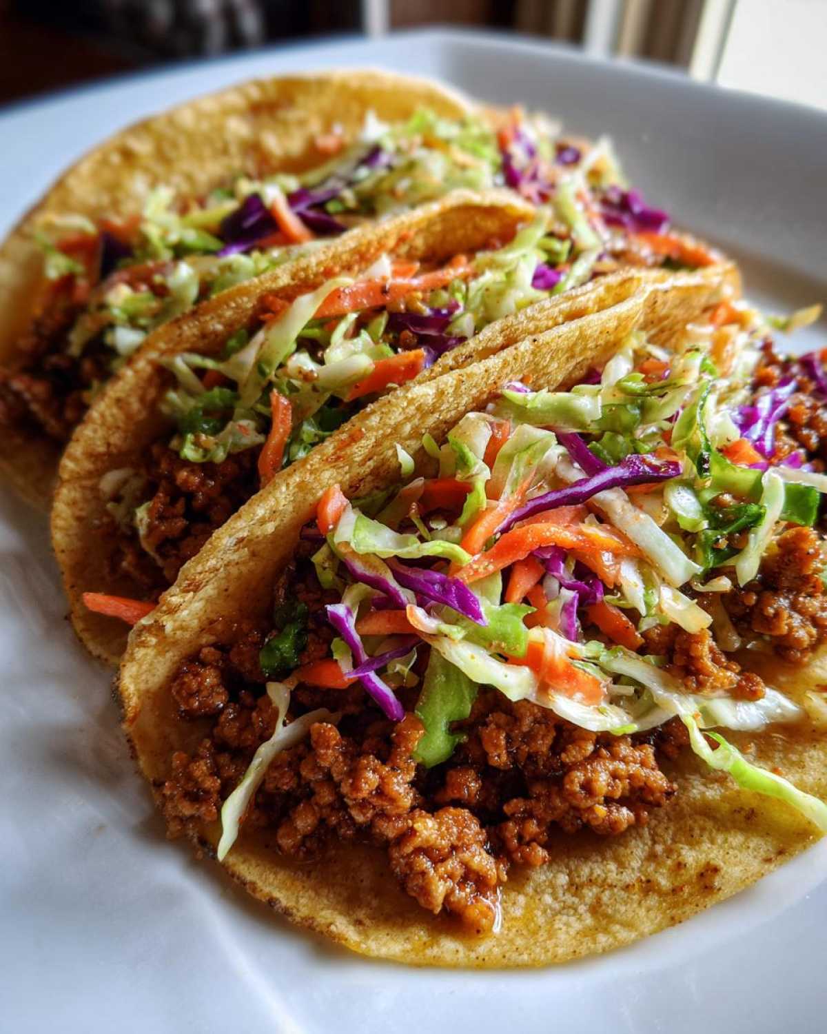 Spicy Korean Pork Tacos with Slaw - detail 2
