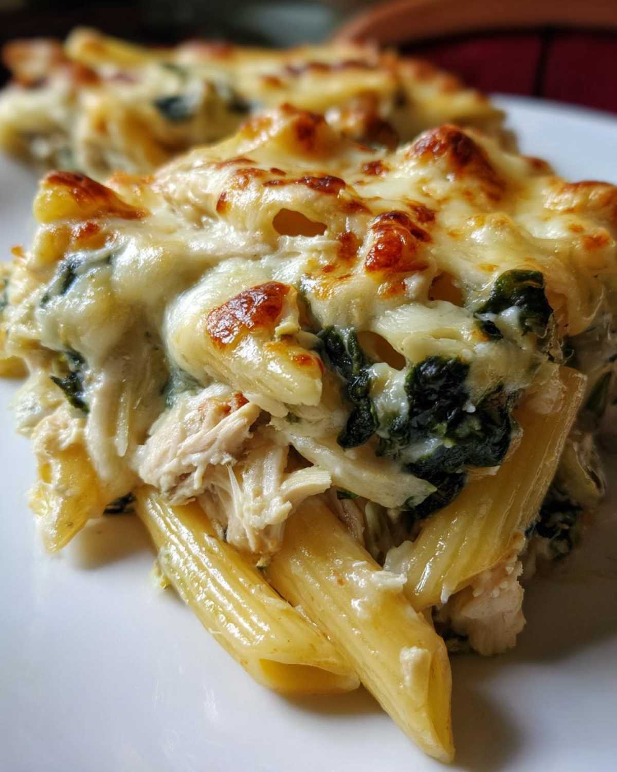 Spinach Artichoke Chicken Pasta Bake - detail 1
