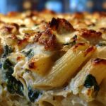 Spinach Artichoke Chicken Pasta Bake