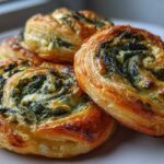 Spinach Feta Breakfast Pinwheels (Puff Pastry Hack)