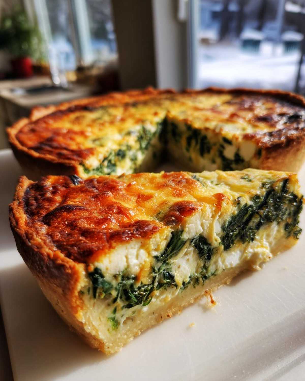 Spinach & Goat Cheese Quiche (Easy Fancy Brunch) - detail 1