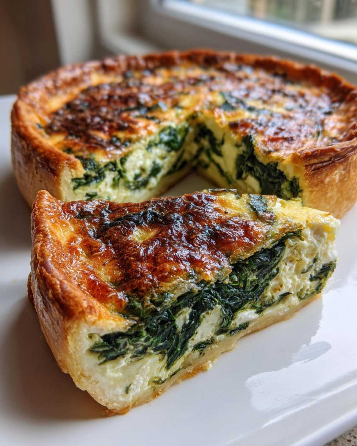 Spinach & Goat Cheese Quiche (Easy Fancy Brunch) - detail 2