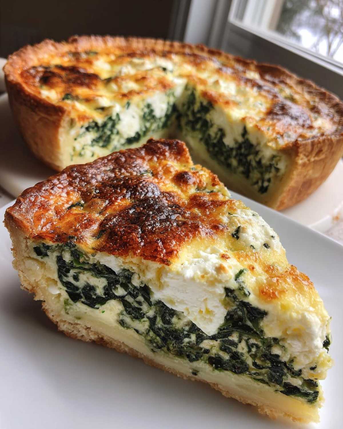 Spinach & Goat Cheese Quiche (Easy Fancy Brunch) - detail 3