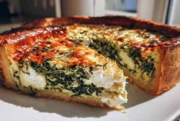 Spinach & Goat Cheese Quiche (Easy Fancy Brunch)