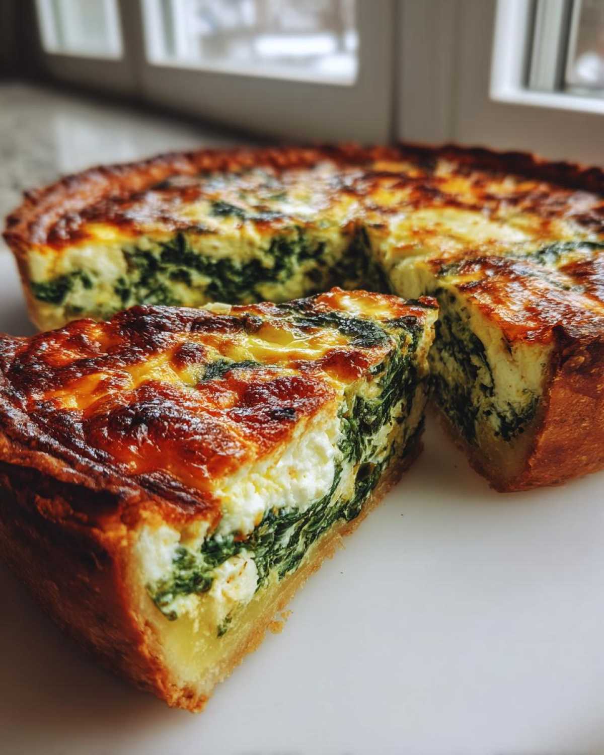 Spinach & Goat Cheese Quiche (Easy Fancy Brunch) - detail 4