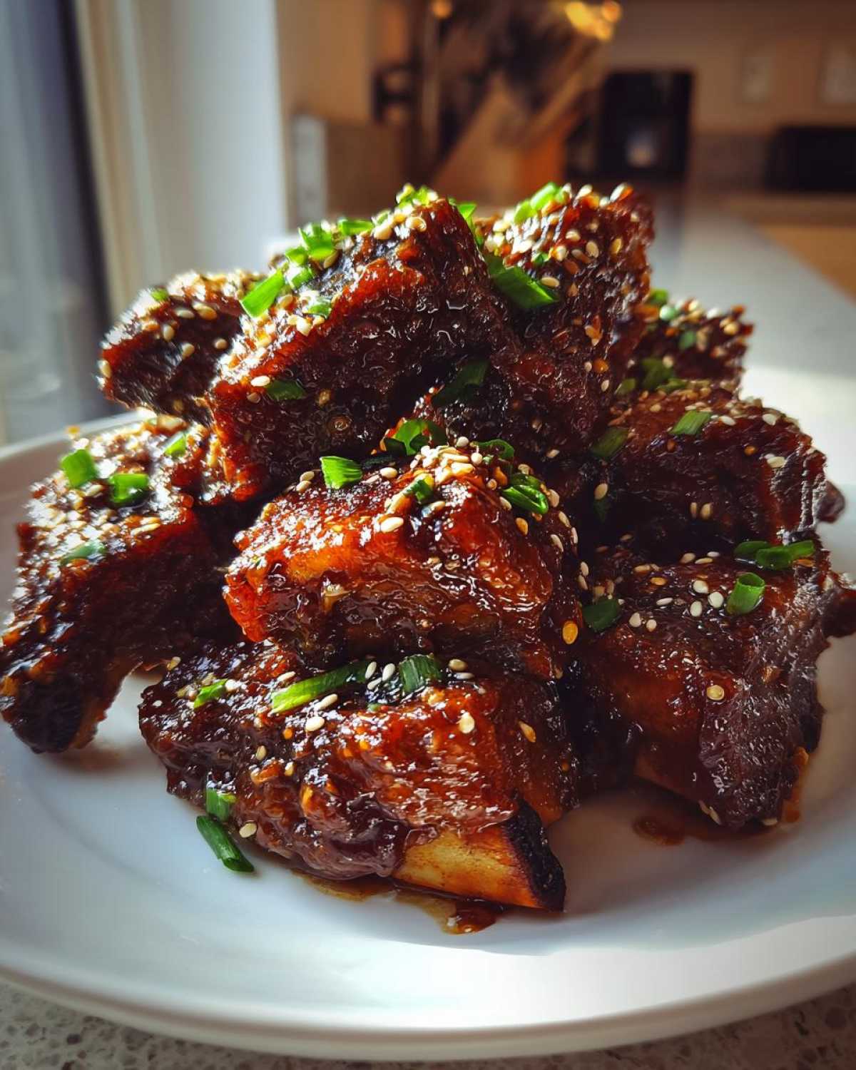 Sticky Honey Soy Ribs with Sesame - detail 1