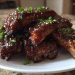 Sticky Honey Soy Ribs with Sesame