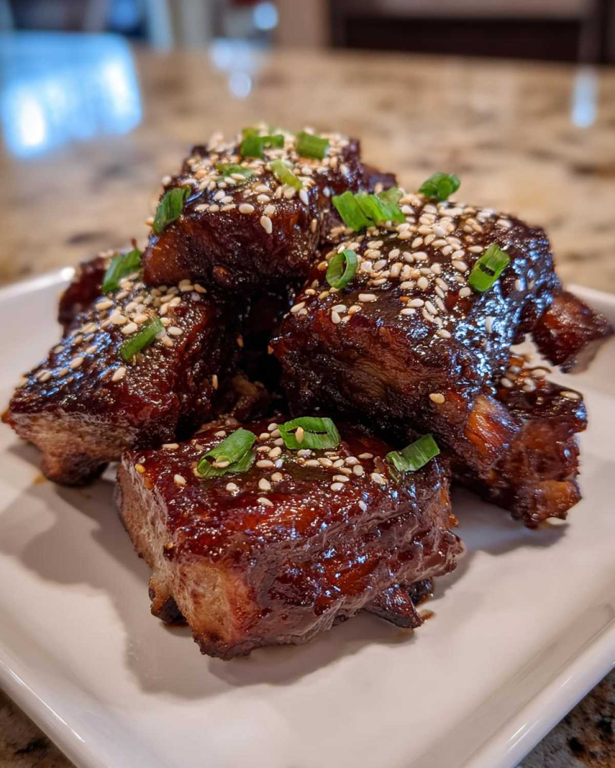 Sticky Honey Soy Ribs with Sesame - detail 3