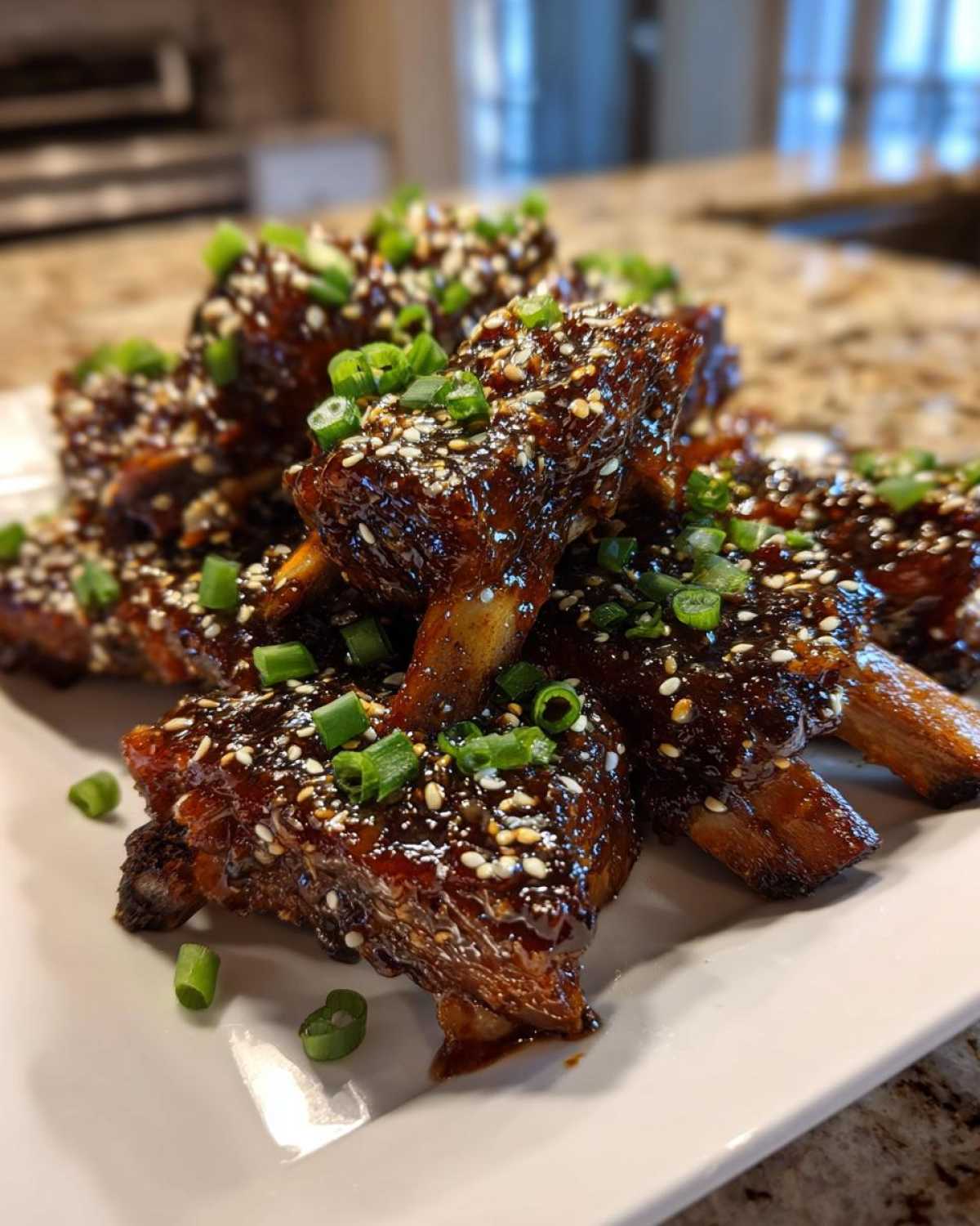 Sticky Honey Soy Ribs with Sesame - detail 4