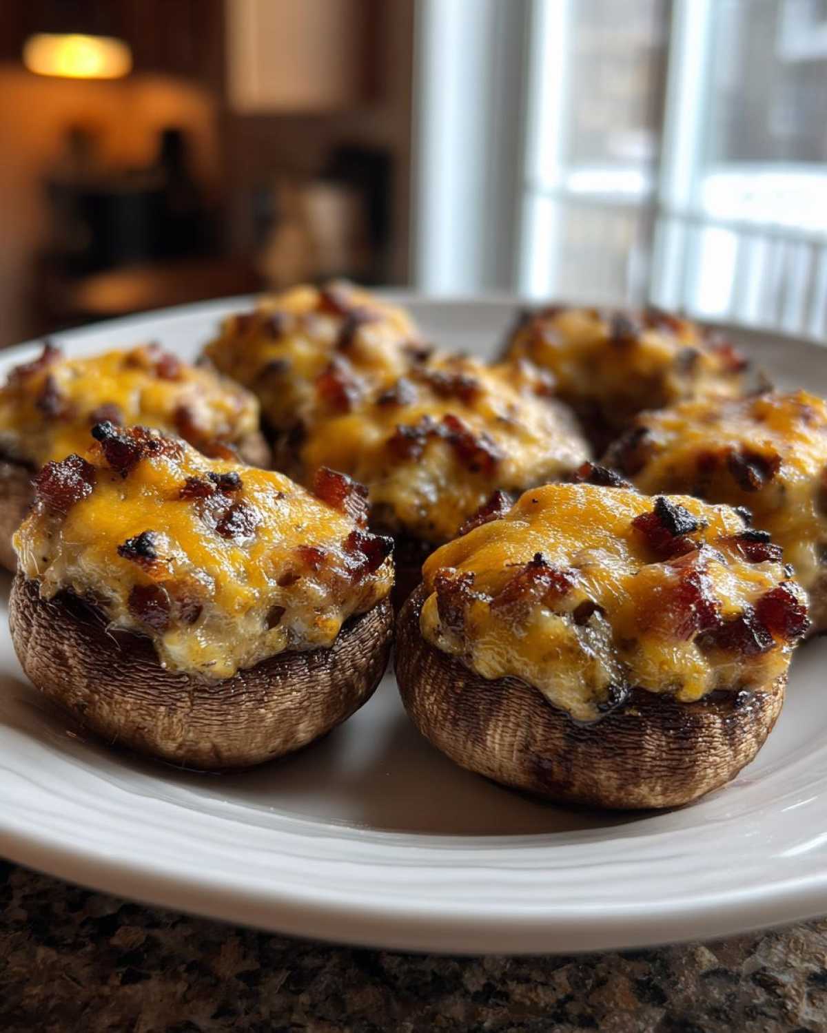 Stuffed Mushrooms with Bacon and Cheese - detail 1