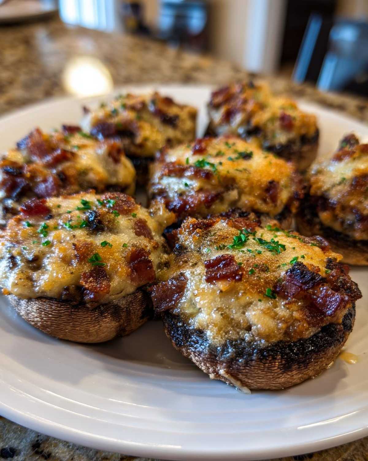 Stuffed Mushrooms with Bacon and Cheese - detail 3