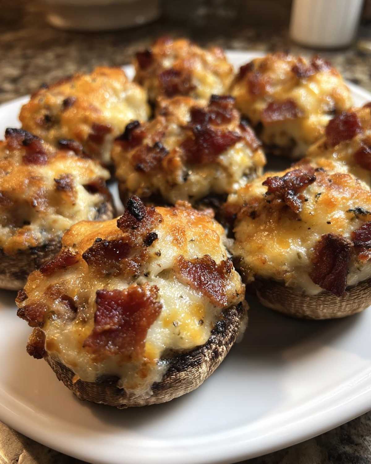Stuffed Mushrooms with Bacon and Cheese - detail 4