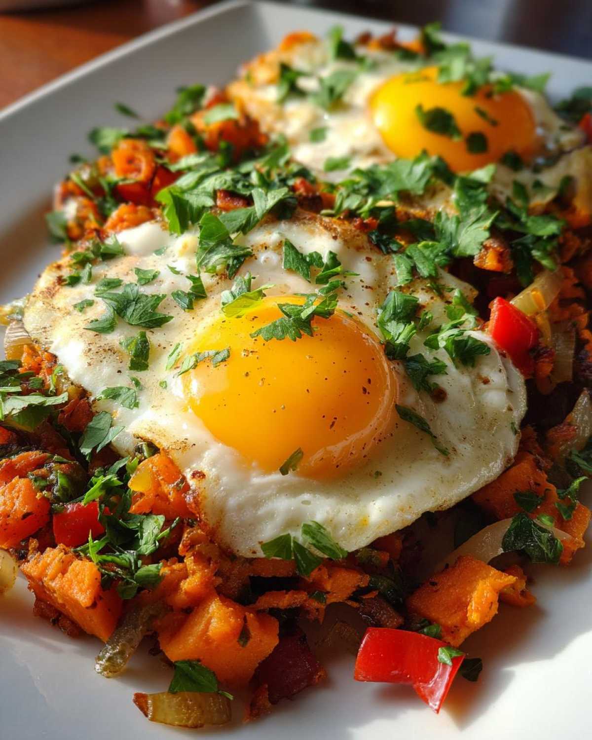 Sweet Potato Hash with Eggs - detail 2