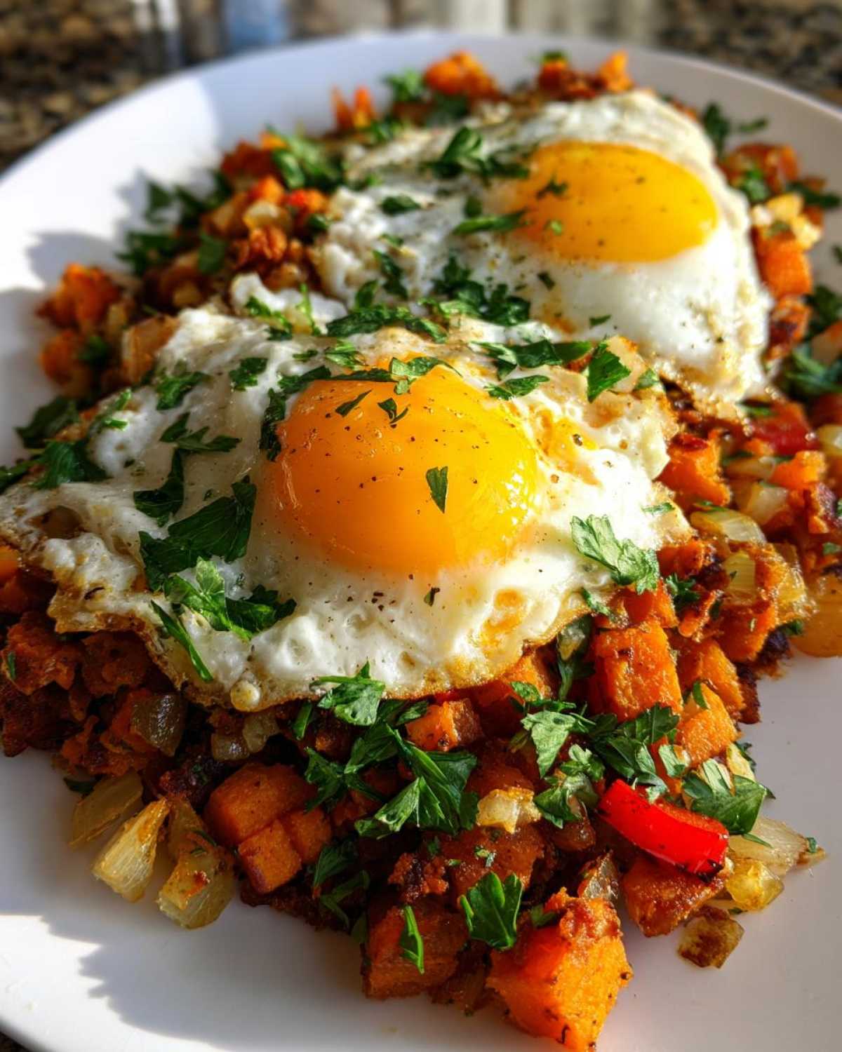 Sweet Potato Hash with Eggs - detail 4
