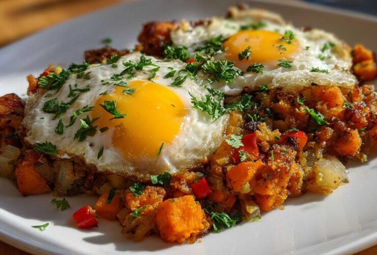 Sweet Potato Hash with Eggs