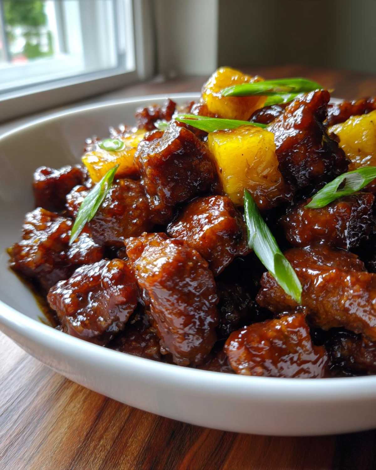 Sweet and Spicy Asian Pork with Pineapple - detail 1