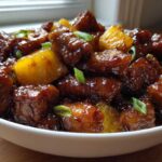 Sweet and Spicy Asian Pork with Pineapple