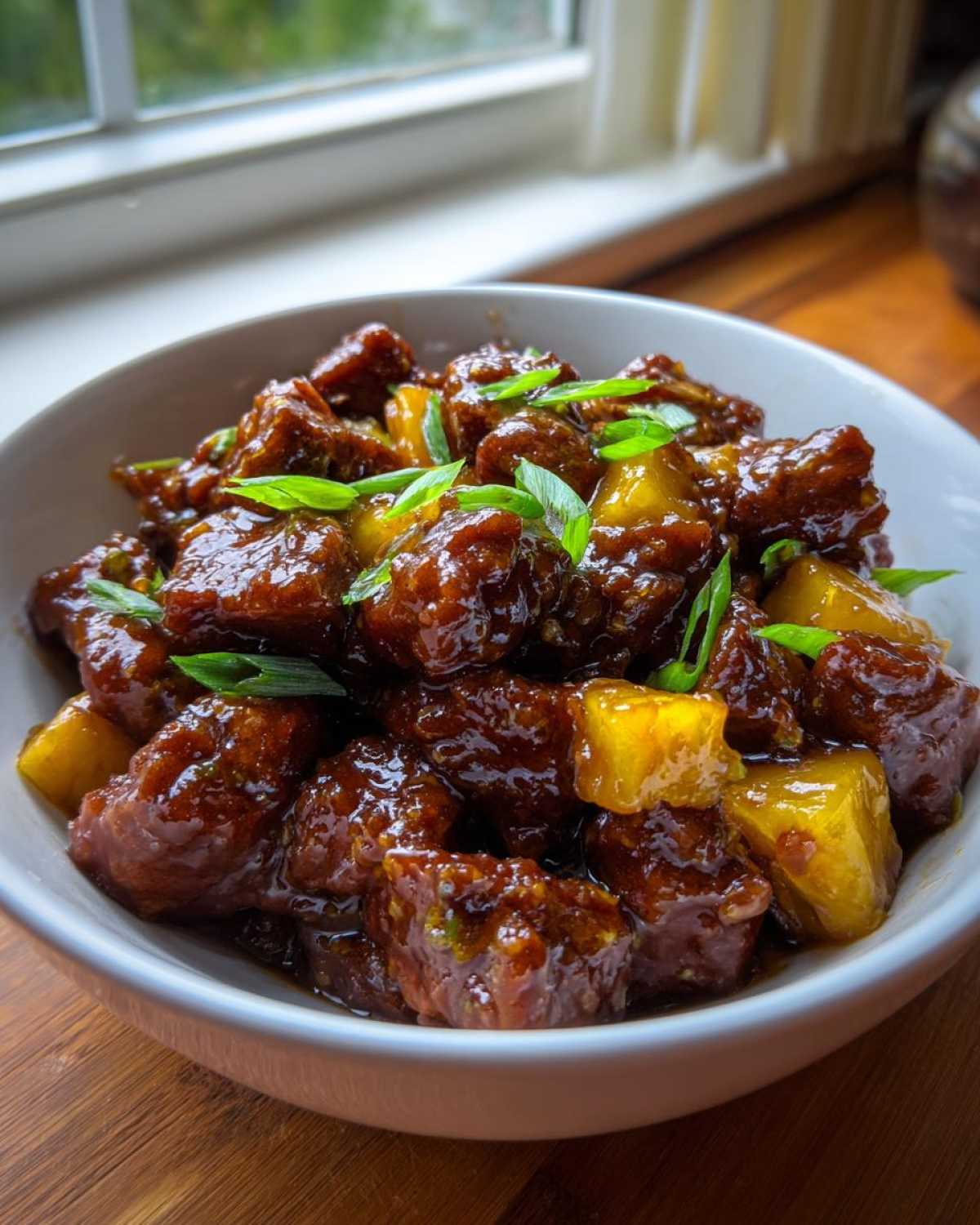 Sweet and Spicy Asian Pork with Pineapple - detail 2
