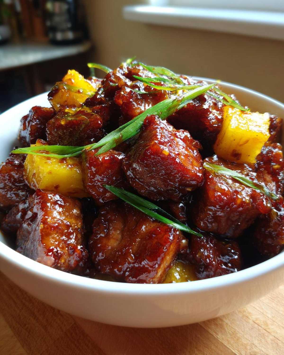 Sweet and Spicy Asian Pork with Pineapple - detail 3