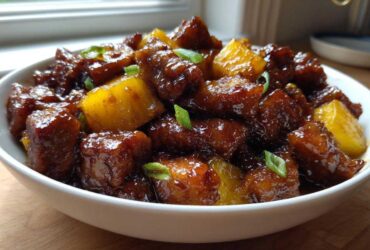 Sweet and Spicy Asian Pork with Pineapple