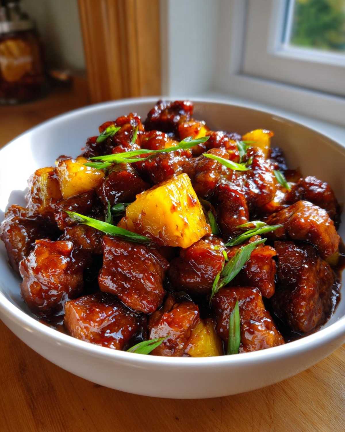Sweet and Spicy Asian Pork with Pineapple - detail 4