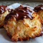 Toasted Coconut Macaroons with Dark Chocolate