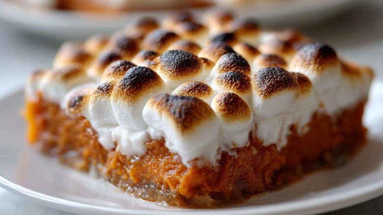 Toasted Marshmallow Sweet Potato Casserole