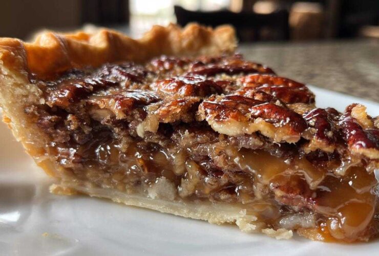 Toffee Pecan Pie with Caramel