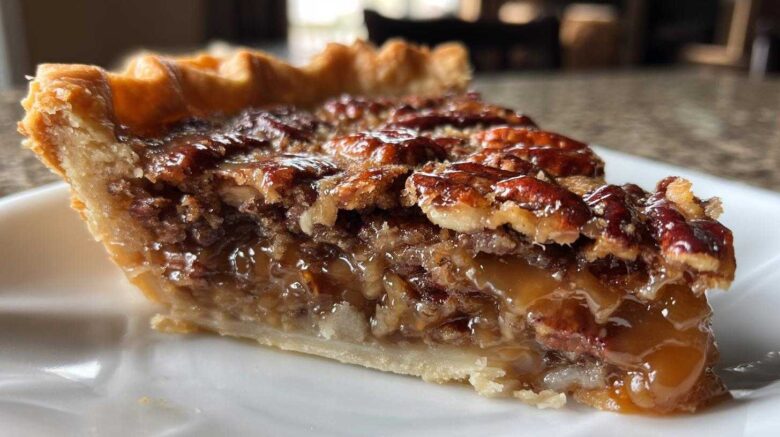 Toffee Pecan Pie with Caramel