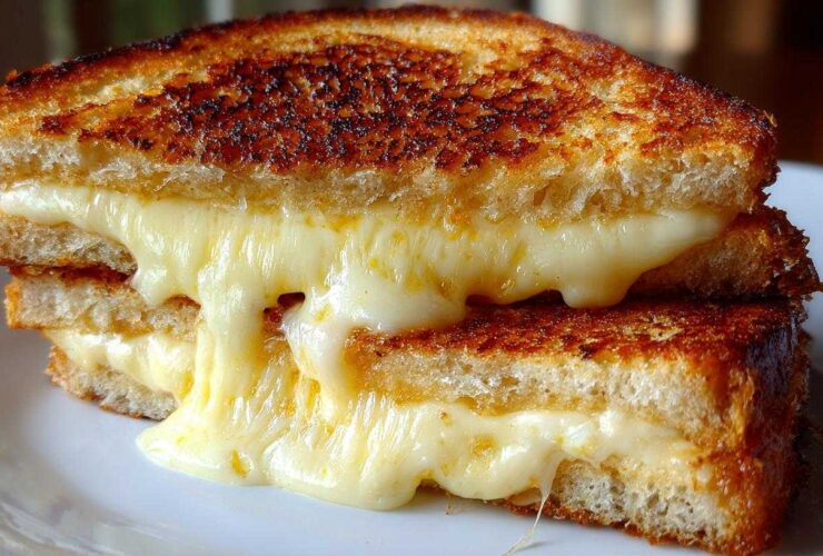 Triple Cheese Grilled Cheese (Ultimate Melt)