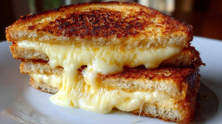 Triple Cheese Grilled Cheese (Ultimate Melt)