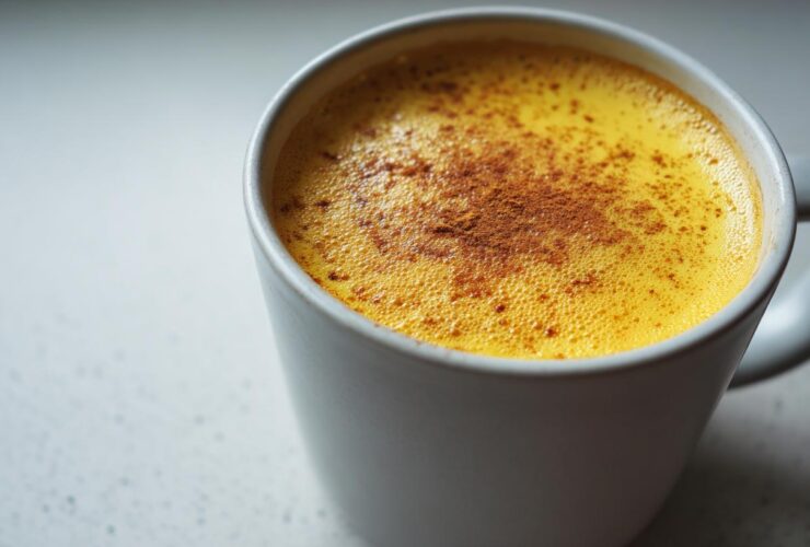 Turmeric Golden Milk Latte with Ginger