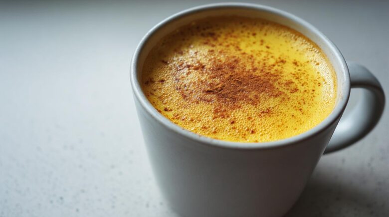 Turmeric Golden Milk Latte with Ginger