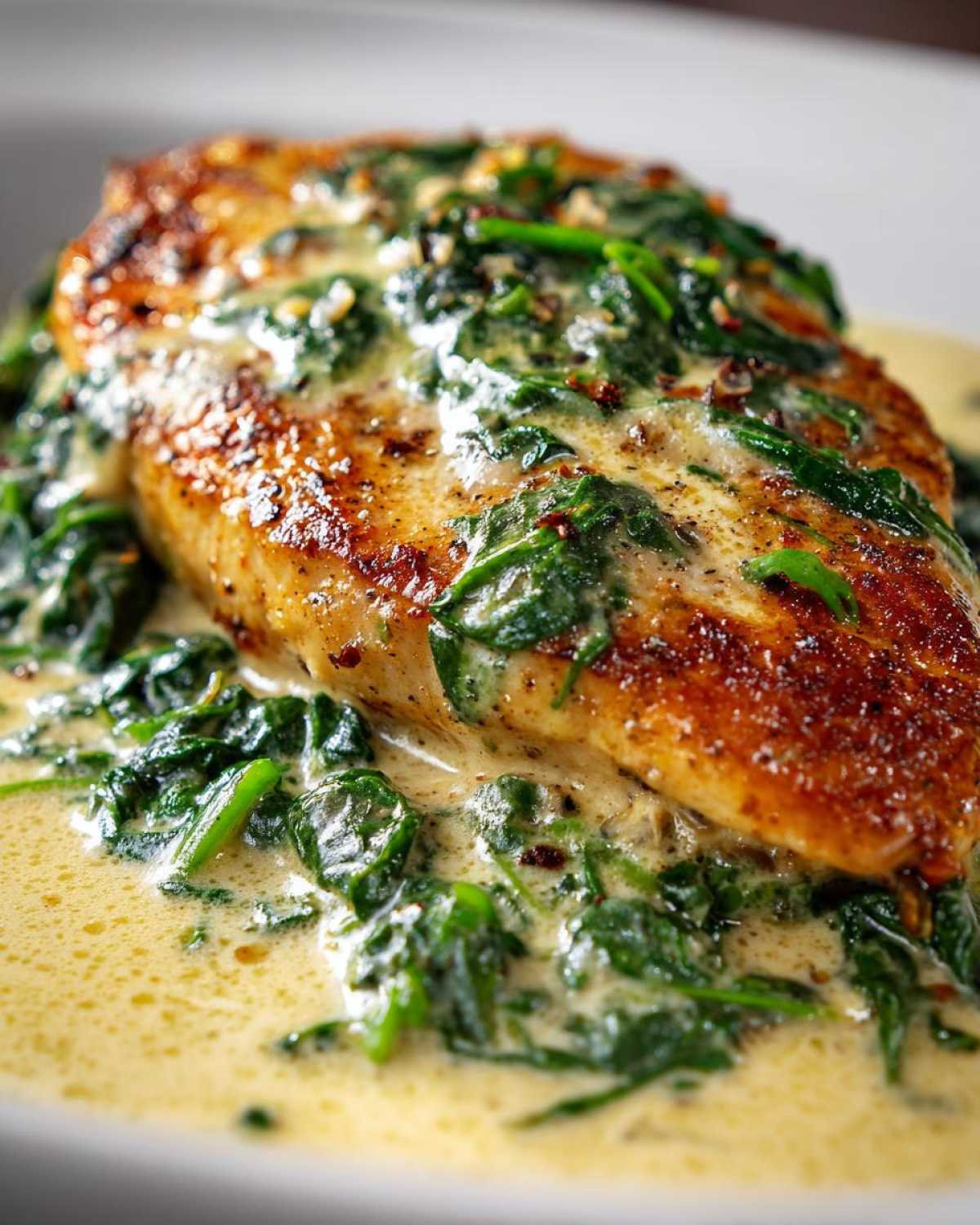 Tuscan Chicken with Spinach and Parmesan - detail 2