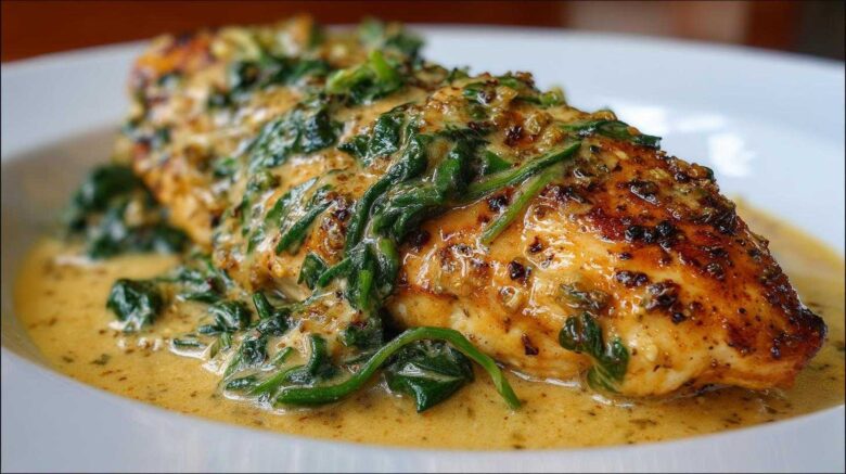 Tuscan Chicken with Spinach and Parmesan