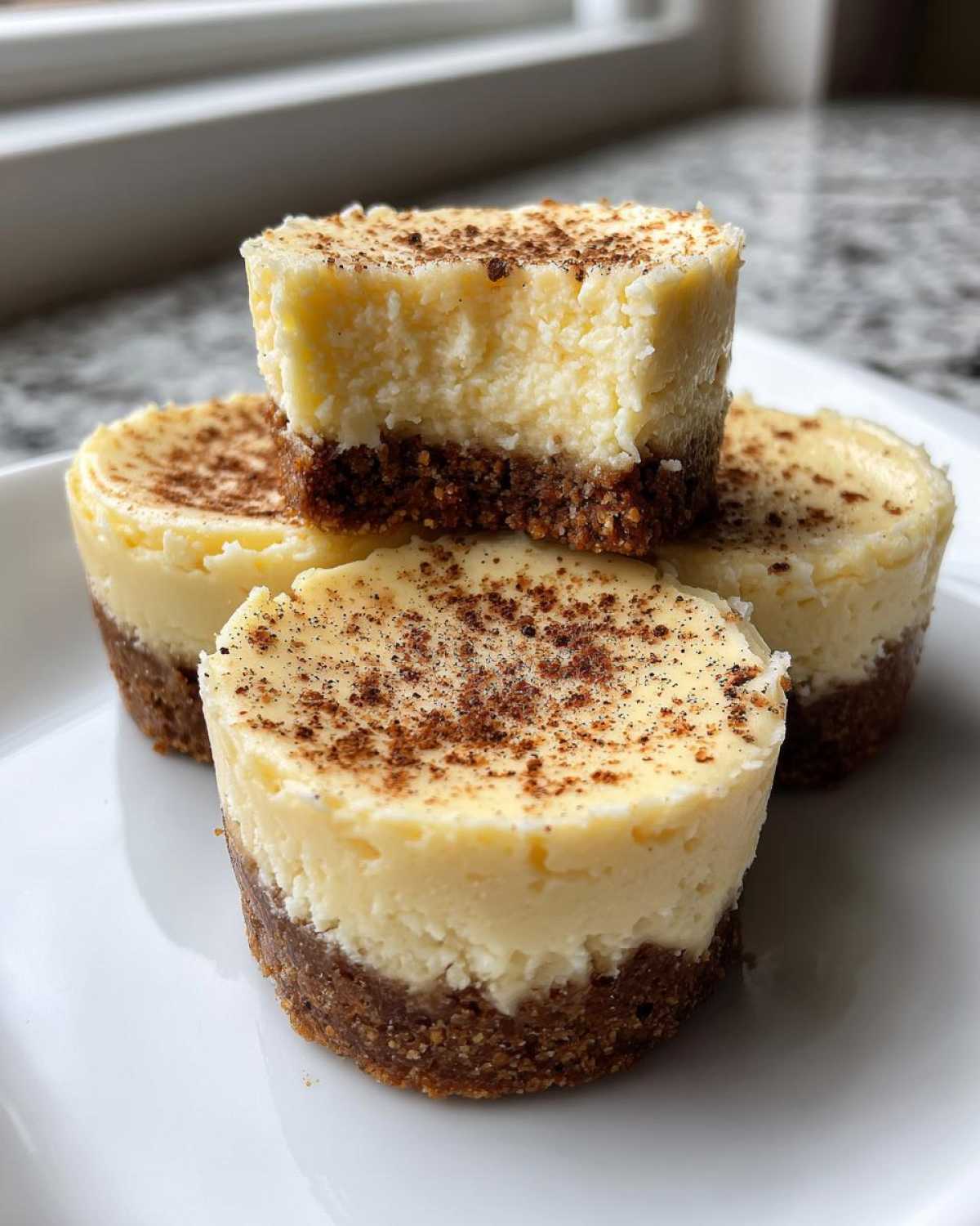Vanilla Eggnog Cheesecake Bites - detail 1