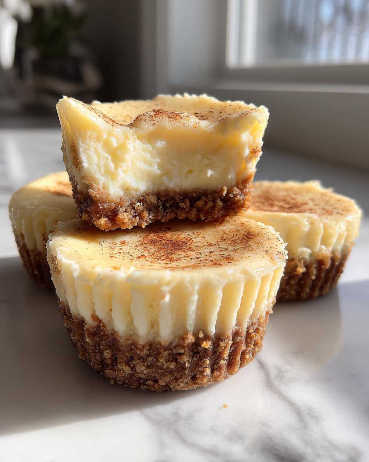 Vanilla Eggnog Cheesecake Bites - detail 3