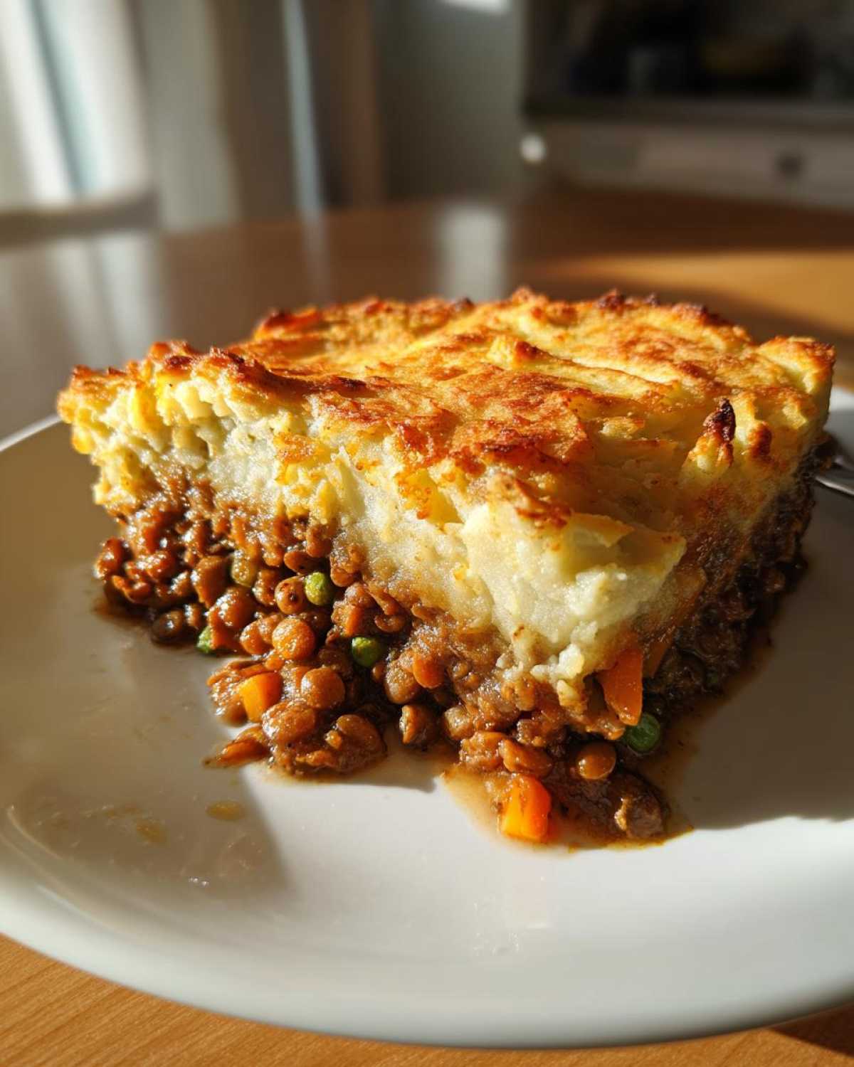 Vegan Lentil Shepherd's Pie (Meatless Comfort) - detail 1