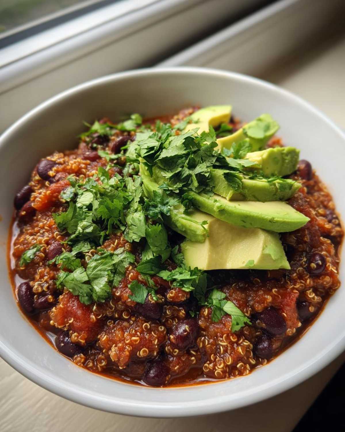 Vegetarian Chili with Quinoa and Beans - detail 1