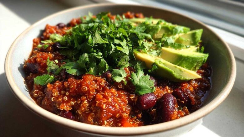 Vegetarian Chili with Quinoa and Beans
