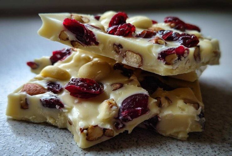 White Chocolate Cranberry Nut Bark