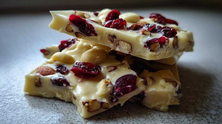White Chocolate Cranberry Nut Bark