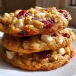 White Chocolate Cranberry Oatmeal Cookies (Chewy Bakery-Style)