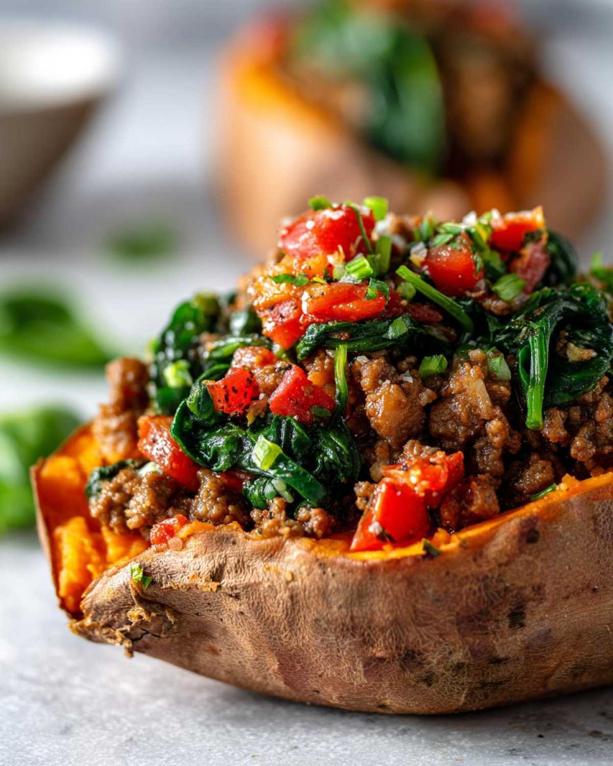 Whole30 Stuffed Sweet Potatoes (January Reset Meal) - detail 1