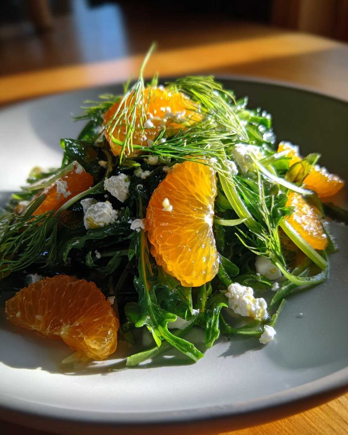 Winter Citrus Arugula Salad with Fennel - detail 4