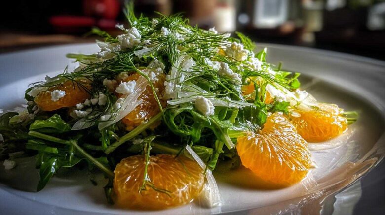 Winter Citrus Arugula Salad with Fennel